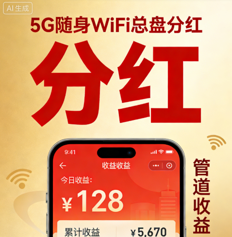5G路由畅行总盘分红解析：管道收益新玩法，躺赚千亿流量市场