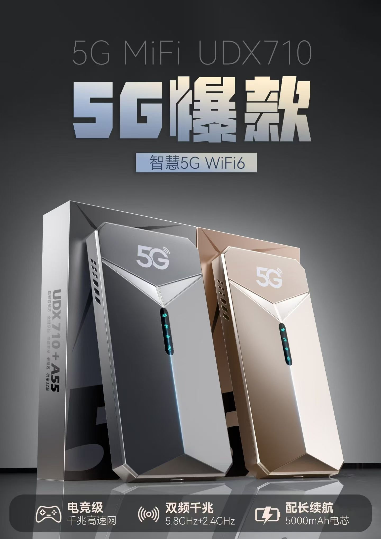 5G MiFi押金150元可退｜3元起享真5G套餐，流量自由的 “无忧之选”