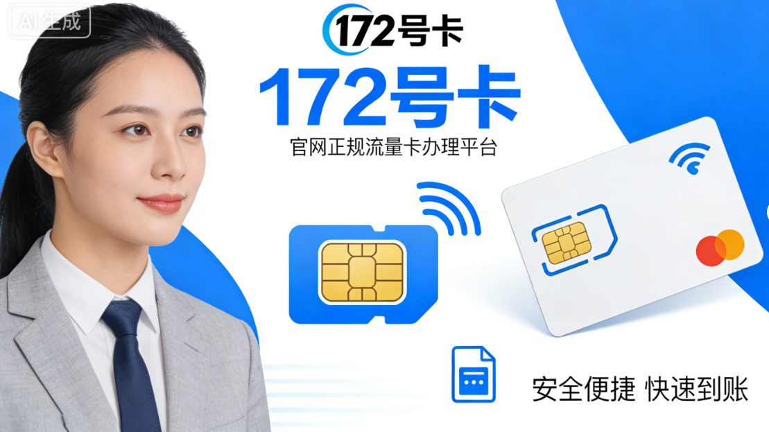 172号卡官网：正规流量卡办理平台，选卡不踩坑