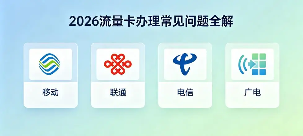 流量卡常见疑问解答 正规大流量卡办理指南